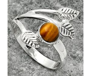 Natural Tiger Eye - Africa Ring size-8.5 SDR162339 R-1251, 6x6 mm