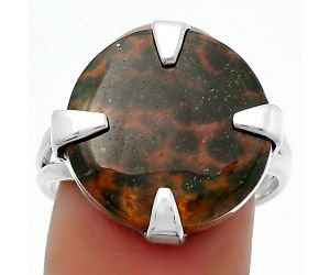 Natural Blood Stone - India Ring size-9 SDR162391 R-1305, 17x17 mm