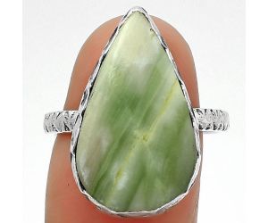 Natural Serpentine Ring size-8.5 SDR162419 R-1191, 13x21 mm