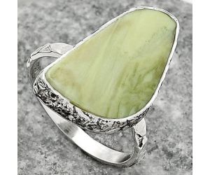 Natural Serpentine Ring size-8 SDR162440 R-1191, 12x21 mm