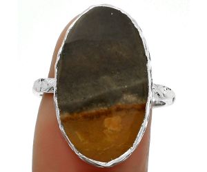Natural Polygram Jasper Ring size-8.5 SDR162451 R-1191, 13x22 mm