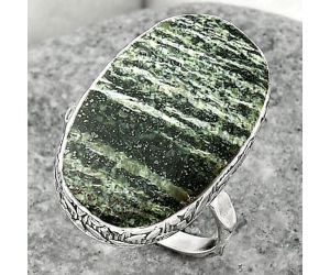 Natural Chrysotile Ring size-8 SDR162486 R-1191, 15x24 mm