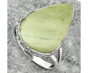 Natural Serpentine Ring size-9 SDR162519 R-1191, 15x22 mm