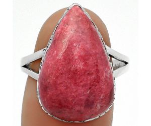 Natural Pink Thulite - Norway Ring size-9 SDR162521 R-1191, 13x20 mm