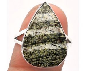 Natural Chrysotile Ring size-9 SDR162564 R-1191, 15x23 mm