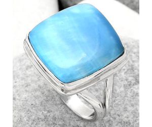 Natural Smithsonite Ring size-7.5 SDR162989 R-1008, 15x16 mm
