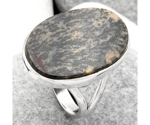 Natural Russian Honey Dendrite Opal Ring size-8 SDR163017 R-1002, 15x23 mm