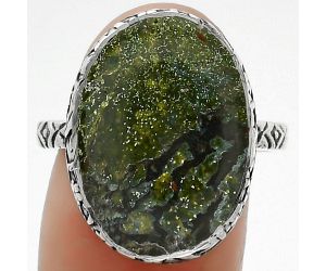 Dragon Blood Stone - South Africa Ring size-9 SDR163556 R-1191, 14x19 mm