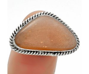 Natural Sunstone - Namibia Ring size-9 SDR163663 R-1009, 12x22 mm