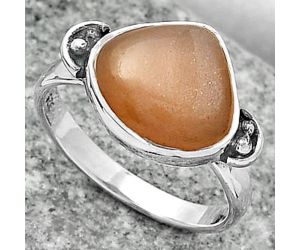 Natural Sunstone - Namibia Ring size-7 SDR163743 R-1195, 10x12 mm