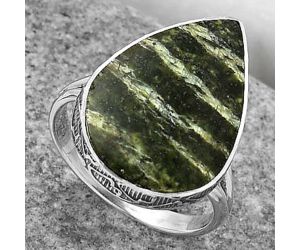 Natural Chrysotile Ring size-8.5 SDR163874 R-1191, 15x21 mm