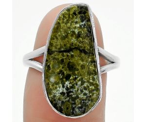 Dragon Blood Stone - South Africa Ring size-8.5 SDR163878 R-1191, 11x22 mm