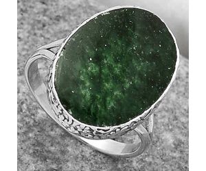 Natural Green Aventurine Ring size-9.5 SDR163884 R-1191, 15x20 mm
