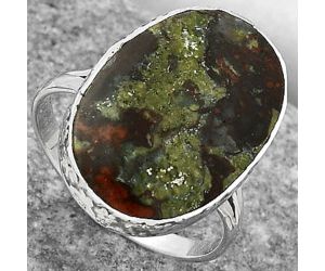 Dragon Blood Stone - South Africa Ring size-8 SDR163903 R-1191, 15x22 mm