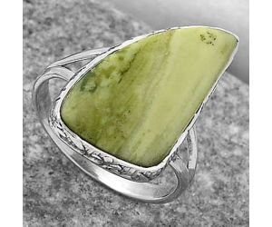 Natural Serpentine Ring size-8 SDR163928 R-1191, 12x22 mm