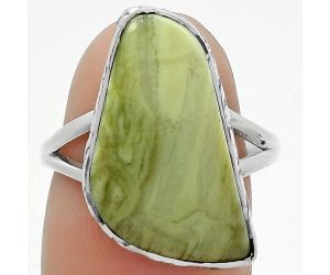 Natural Serpentine Ring size-7.5 SDR163957 R-1191, 12x21 mm