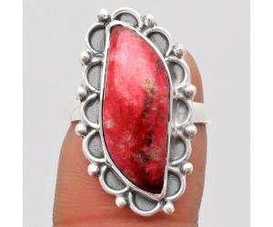 Natural Pink Thulite - Norway Ring size-7 SDR164031 R-1092, 8x21 mm
