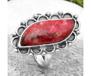 Natural Pink Thulite - Norway Ring size-7 SDR164031 R-1092, 8x21 mm