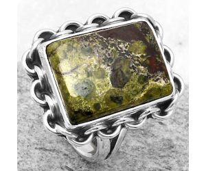 Dragon Blood Stone - South Africa Ring size-7 SDR164059 R-1093, 12x16 mm