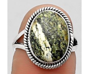 Natural Chrysotile Ring size-7 SDR164185 R-1010, 11x15 mm