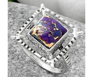 Copper Purple Turquoise - Arizona Ring size-9 SDR164289 R-1548, 9x9 mm