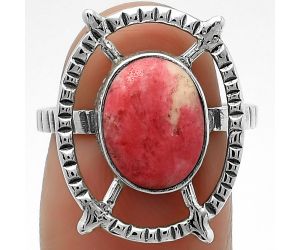 Natural Pink Thulite - Norway Ring size-7.5 SDR164290 R-1548, 9x11 mm
