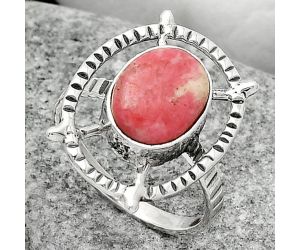 Natural Pink Thulite - Norway Ring size-7.5 SDR164290 R-1548, 9x11 mm