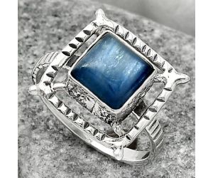 Natural Blue Kyanite - Brazil Ring size-8 SDR164291 R-1548, 8x8 mm