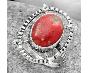 Natural Pink Thulite - Norway Ring size-7.5 SDR164293 R-1548, 10x13 mm