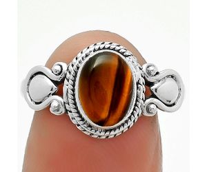 Natural Tiger Eye - Africa Ring size-8 SDR164405 R-1345, 7x9 mm