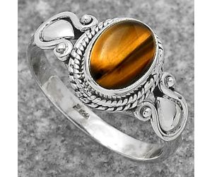 Natural Tiger Eye - Africa Ring size-8 SDR164405 R-1345, 7x9 mm