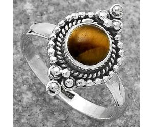 Natural Tiger Eye - Africa Ring size-9 SDR164498 R-1127, 7x7 mm