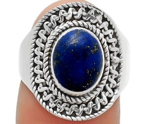 Natural Lapis - Afghanistan Ring size-7.5 SDR164522 R-1279, 8x10 mm