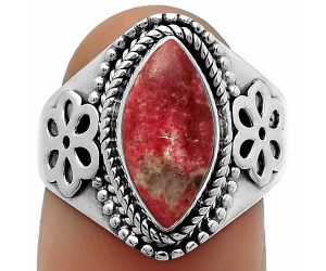 Natural Pink Thulite - Norway Ring size-8 SDR164703 R-1541, 7x13 mm