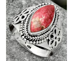 Natural Pink Thulite - Norway Ring size-8 SDR164703 R-1541, 7x13 mm