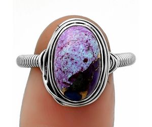 Copper Purple Turquoise - Arizona Ring size-7.5 SDR164738 R-1415, 8x13 mm