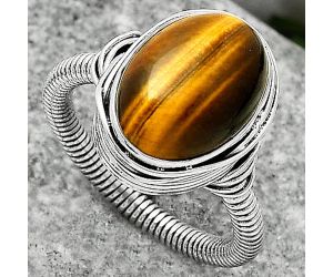 Natural Tiger Eye - Africa Ring size-7 SDR164760 R-1415, 10x14 mm