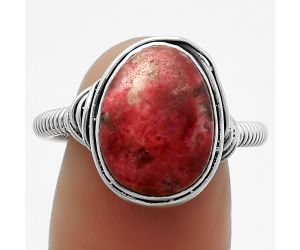Natural Pink Thulite - Norway Ring size-7.5 SDR164761 R-1415, 10x14 mm