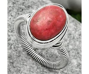 Natural Pink Thulite - Norway Ring size-8 SDR164770 R-1415, 10x14 mm