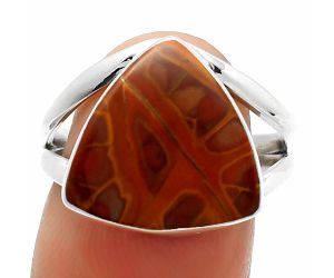 Natural Noreena Jasper Ring size-8.5 SDR165060 R-1002, 14x14 mm