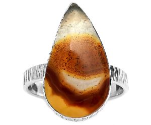 Natural Tube Agate - Turkish Ring size-7 SDR165082 R-1191, 11x20 mm