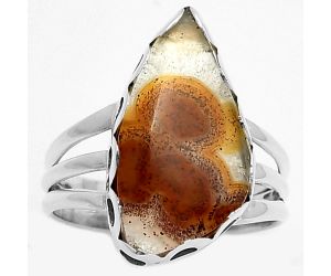 Natural Tube Agate - Turkish Ring size-8 SDR165099 R-1428, 11x19 mm