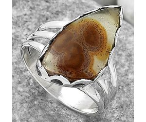 Natural Tube Agate - Turkish Ring size-8 SDR165099 R-1428, 11x19 mm