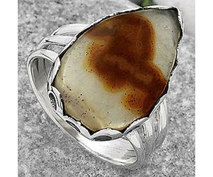 Natural Tube Agate - Turkish Ring size-8 SDR165103 R-1428, 14x21 mm