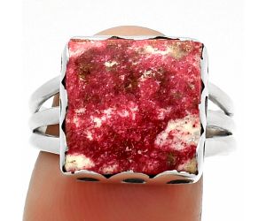 Natural Pink Thulite - Norway Ring size-8 SDR165107 R-1428, 13x13 mm
