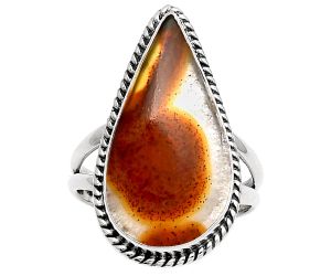 Natural Tube Agate - Turkish Ring size-8 SDR165119 R-1010, 12x24 mm