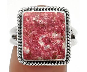Natural Pink Thulite - Norway Ring size-8 SDR165132 R-1010, 12x14 mm