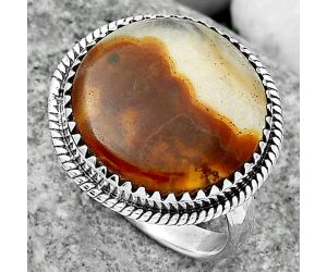 Natural Tube Agate - Turkish Ring size-9 SDR165158 R-1474, 18x18 mm