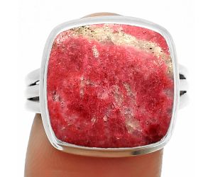 Natural Pink Thulite - Norway Ring size-9 SDR165208 R-1008, 15x15 mm