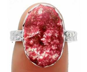 Natural Pink Thulite - Norway Ring size-8 SDR165219 R-1428, 12x18 mm